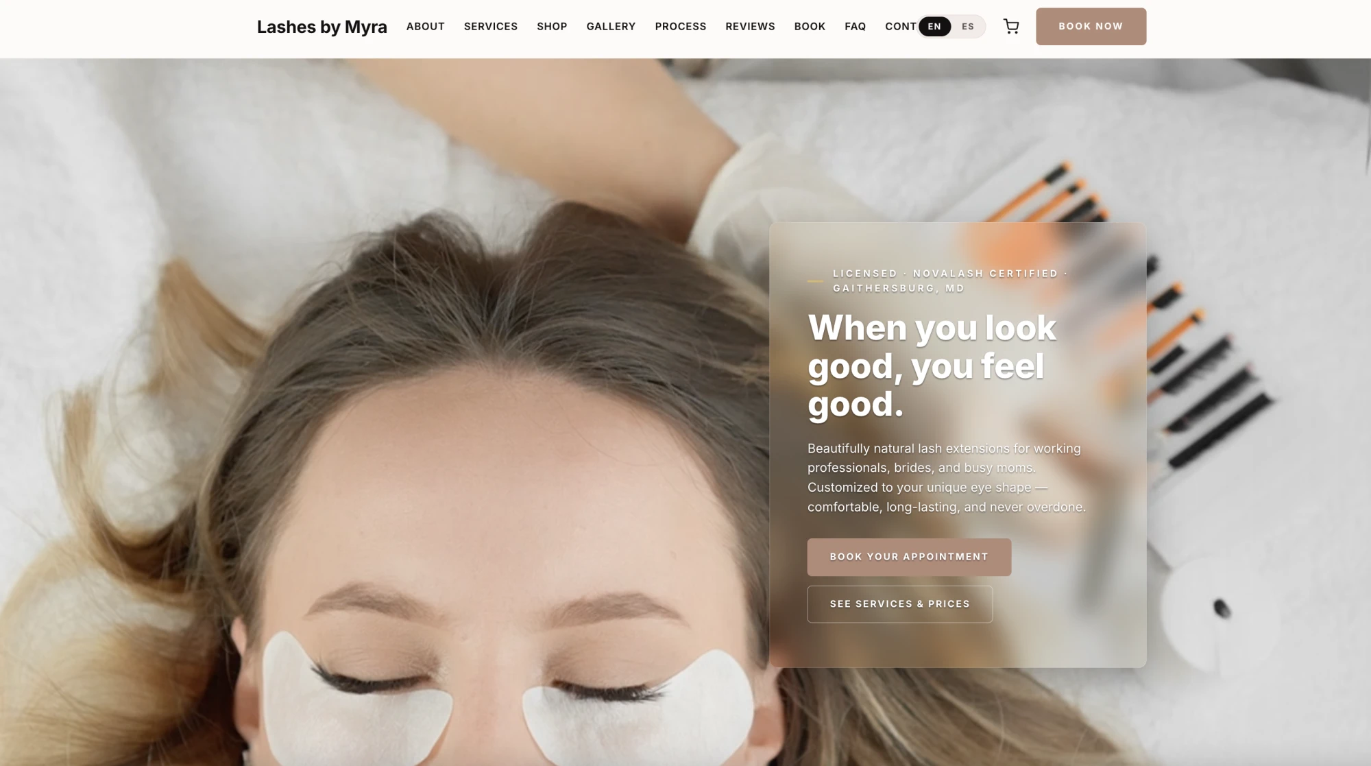 A real landing page built with Salesio